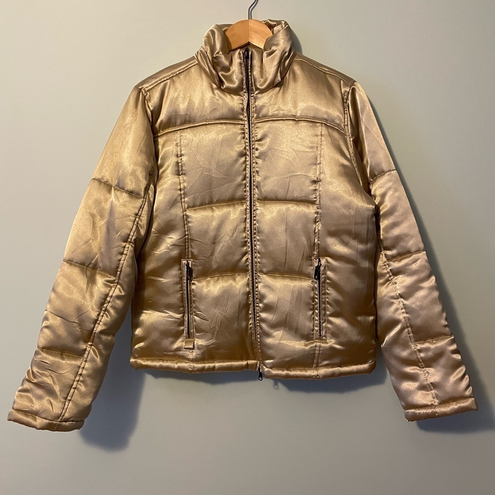 Seventy Seven Puffer Jacket Gold Small